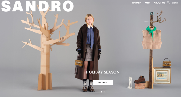 사진=산드로 홈페이지 캡처