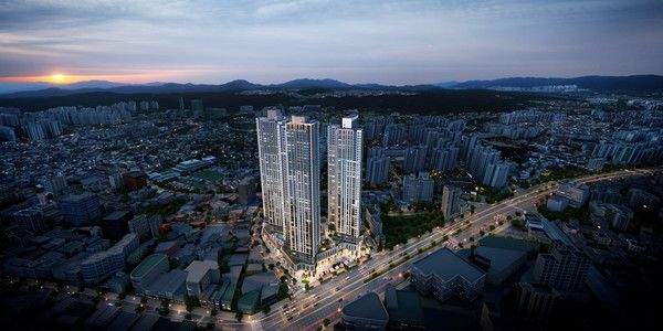 번영로 롯데캐슬 센트럴스카이 조감도. /사진=롯데건설