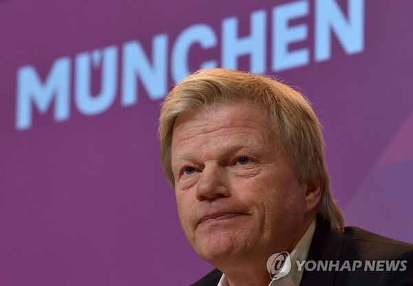 2021년 7월 독일 프로 축구팀 바이에른 뮌헨의 CEO 자이에 오른 올리버 칸 / 사진=연합뉴스