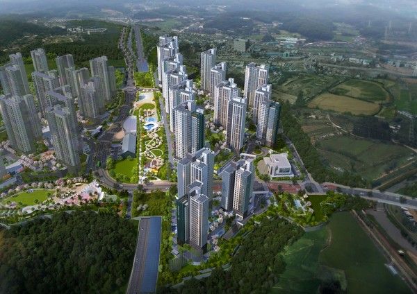 용인 푸르지오 원클러스터 2·3단지 조감도./사진=대우건설