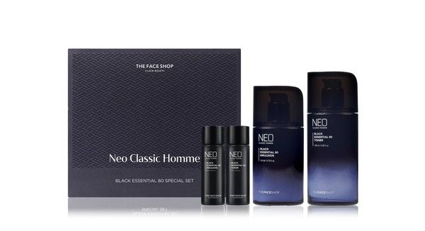 더페이스샵 네오 클래식 옴므 블랙 에센셜 80세트 /사진=LG생활건강
