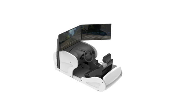 이노시뮬레이션 '심렉스'(SIMREX)의 CDS(차량 운전 시뮬레이터) 제품 외관 모습. /사진=이노시뮬레이션