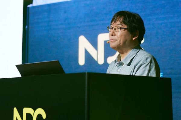 기조강연 중인 넥슨게임즈 박용현 대표(겸 넥슨코리아 부사장) /사진=넥슨