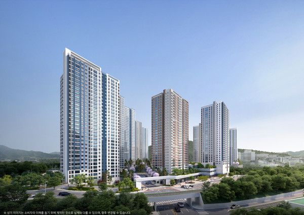 창원 메가시티 자이 위브 투시도. /사진=두산건설