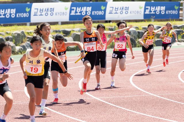 '2025 교보생명컵 꿈나무체육대회'가 지난 12일 충청남도 서천군에서 육상 종목을 시작으로 한 달간의 열전에 돌입했다. / 사진=교보생명