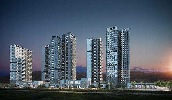 '왕숙 푸르지오 더 퍼스트' 야경 투시도./사진=대우건설