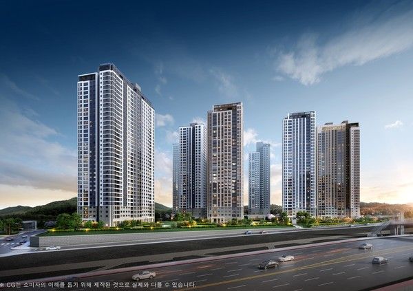 '아산탕정자이 센트럴시티' 투시도./사진=GS건설