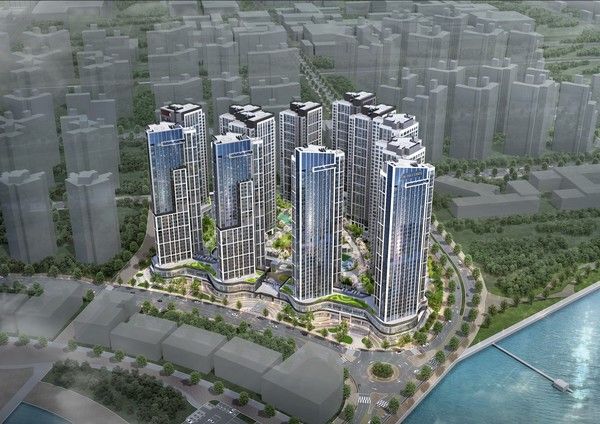 힐스테이트 더웨이브시티 조감도. /사진=현대건설