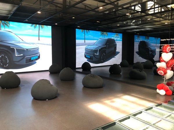 기아X파이브가이즈의 '기아 언플러그드 그라운드'&nbsp;팝업 행사장 내부 /사진=김현정 기자