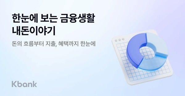 케이뱅크는 고객이 자신의 금융 흐름을 한눈에 파악할 수 있도록 돕는 '내돈이야기' 서비스를 출시했다. / 사진=케이뱅크