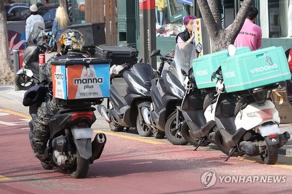 배달 오토바이 / 사진=연합뉴스