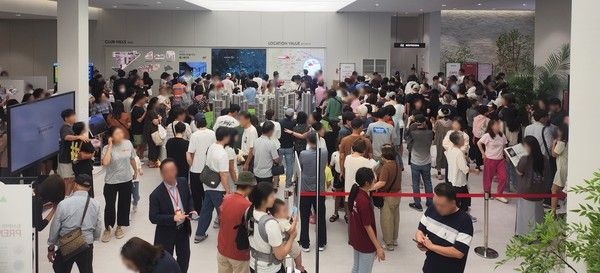 '힐스테이트 사직아시아드' 견본주택 현장의 모습./사진=현대건설