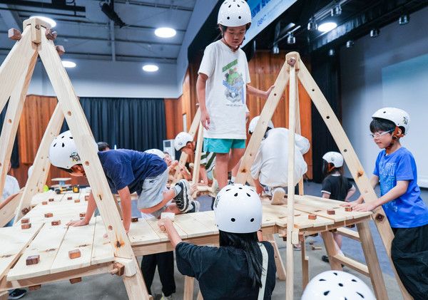 8월 30~31일 경기 안산시 경기창작캠퍼스 선감아트홀에서 이동형 놀이터 체험 행사를 진행했다./사진=LG유플러스