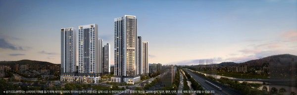 안양역 센트럴 아이파크 수자인 투시도. /사진=HDC현대산업개발