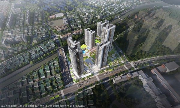 쌍용 더 플래티넘 온수역 조감도. /사진=쌍용건설