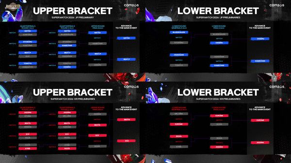 '서머너즈 워 한일 슈퍼매치 2026' 예선 대진 결과 / 사진=컴투스