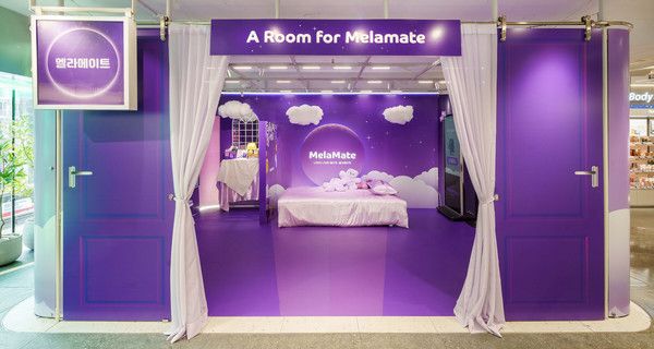 CJ웰케어가 올리브영 강남 타운에서 진행 중인 멜라메이트 팝업스토어. /사진=CJ웰케어