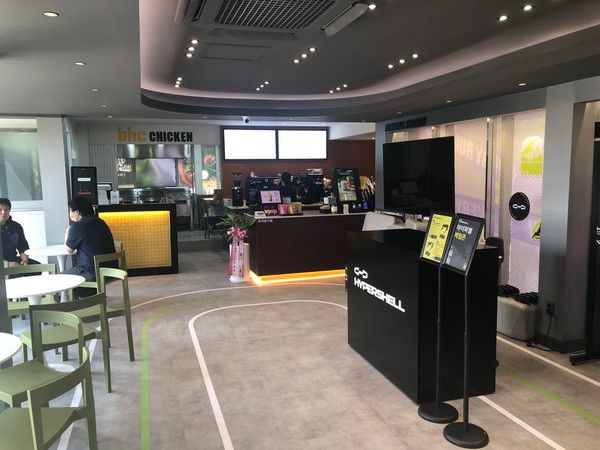 '하이퍼셀' 팝업존이 위치한 2층 카페테리아 공간 /사진=김현정 기자