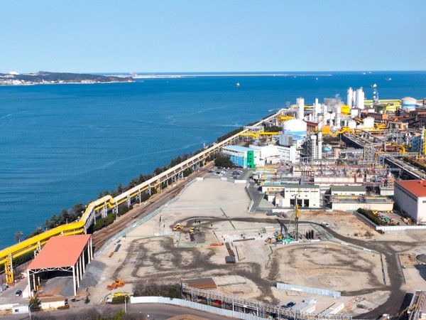 2028년 가동 목표인 포스코 포항제철소 내 수소환원제철 기술 '하이렉스' 실증설비 구축 현장. /사진=포스코