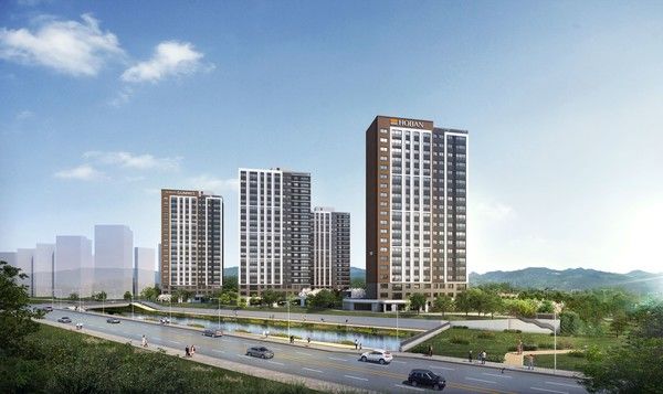 '호반써밋 첨단3지구' A7블록 투시도. /사진=호반건설