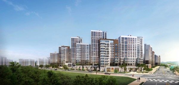 '평택 고덕 우미린 프레스티지' 투시도. /사진=우미건설