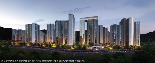 창원 한신더휴 메가센텀 투시도. /사진=한신공영
