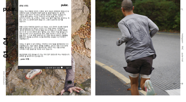 경쟁업체 A사 대표의 지인들이 자사 홈페이지에 29일 공개한 '양심선언' 입장문 / 사진=pular 홈페이지 캡처