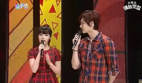 2012년 SBS 인기가요 진행자로 만난 이종석과 아이유2 / 사진 = 스브스 예능맛집 유튜브 펌