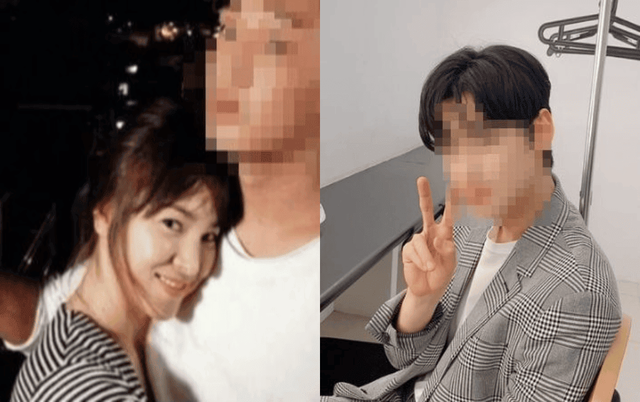 (좌) 송혜교와 유아인이 같이 찍은 사진/유아인 인스타그램. (우) 가수이자 배우 차은우가 SNS에 올린 사진/차은우 인스타그램.