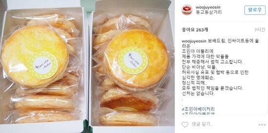 조민아 베이커리악플 고소 /인터넷커뮤니티