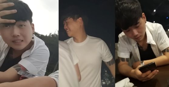 황영웅과거 학창시절부터 문신한 모습 /인터넷커뮤니티