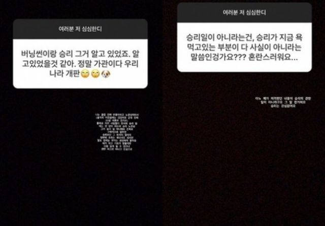 가수 연습생 한서희가 양현석 YG 엔터테인먼트 전 대표를 저격했다./한서희 인스타그램