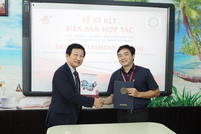 경기과학기술대학교(총장 허남용) 경영학과는 지난 11월 5일 베트남 사이공백과대학교(BACH KHOA SAIGON COLLEGE)와 해외 교환학생 및 학술교류 협력을 위한 MOU를 체결했다.