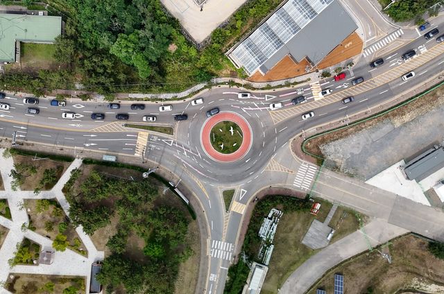 대부도 회전교차로 개선전