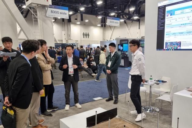 호반그룹 CES 2025 참관 모습.(호반그룹 제공)