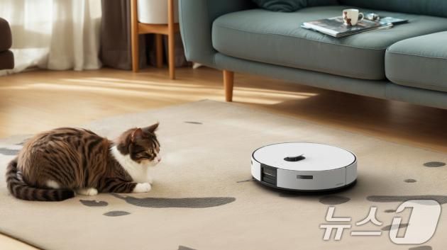 삼성전자가 로봇청소기 '비스포크 AI 스팀'이 로봇청소기 최초로 개인정보보호위원회와 한국인터넷진흥원이 주관하는 '개인정보보호 중심 설계' 인증을 획득했다고 19일 밝혔다. 사진은 삼성전자 로봇청소기 '비스포크 AI 스팀'. (삼성전자 제공) 2024.12.19/뉴스1