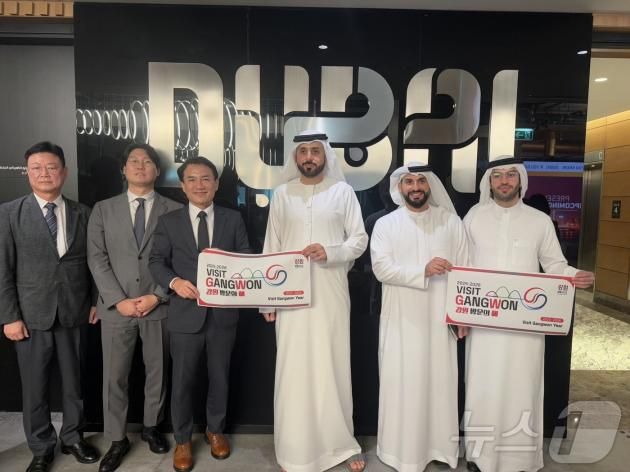 두바이 찾은 김진태 강원도지사.(강원도 제공)