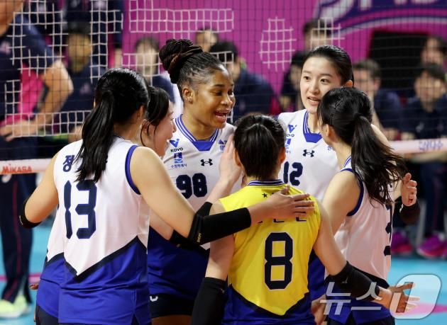 여자배구 현대건설 선수들. (현대건설 배구단 제공)