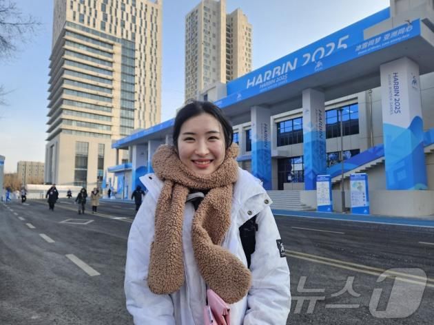 훈련을 마친 뒤 인터뷰에 응한 김길리ⓒ News1 안영준 기자