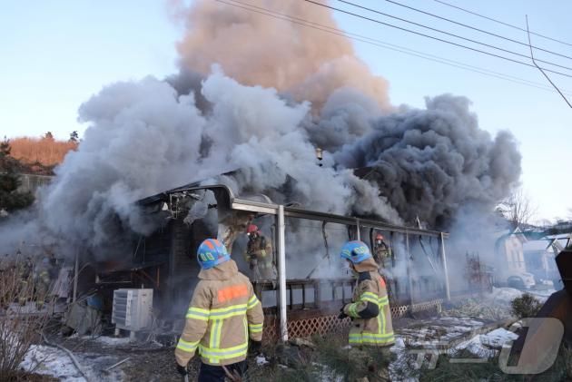 화재 현장 모습.(경기도소방재난본부 제공)