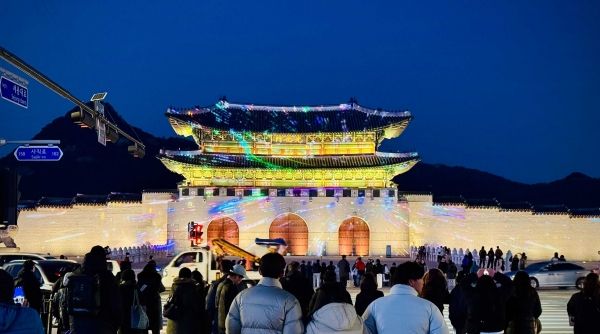 서울라이트 광화문 2024, 자이언트스텝 이미지. 사진=회사 제공