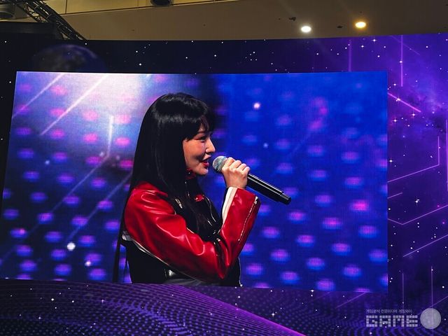 위메이드 가수 청하 특별공연 프로그램 현장 / 게임와이 촬영