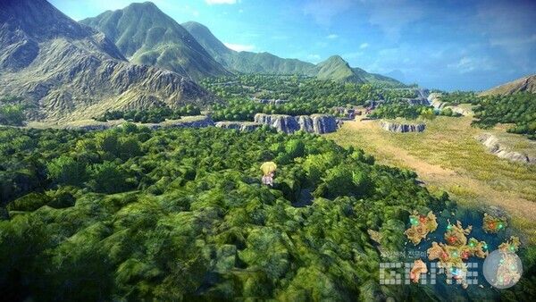 배경은 고퀄리티, 캐릭터는 16비트풍의 도트