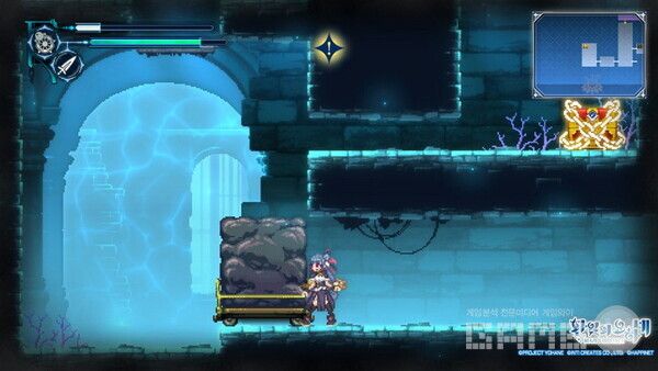 밀어야 하는데... 요하네는 힘이 부족해