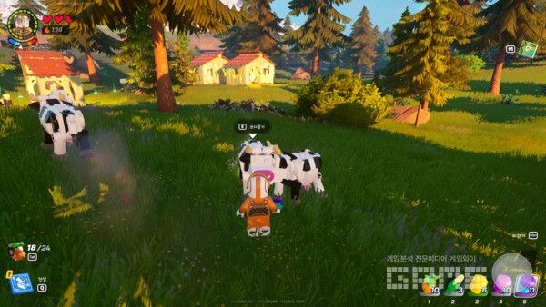 쓰다듬으면. ​레고 포트나이트 /게임와이 촬영