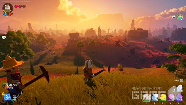 동굴이 코 앞이다. 레고 포트나이트 /게임와이 촬영​​