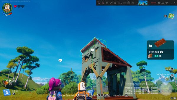 레고 포트나이트 샌드박스 모드 /게임와이 촬영