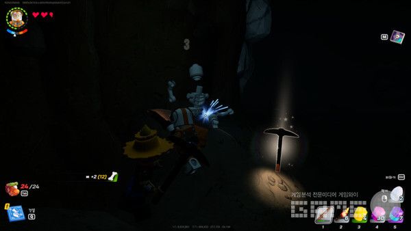 암흑속 전투. 레고 포트나이트 /게임와이 촬영​​