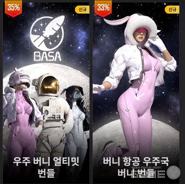 배그 바니걸 스킨 /크래프톤