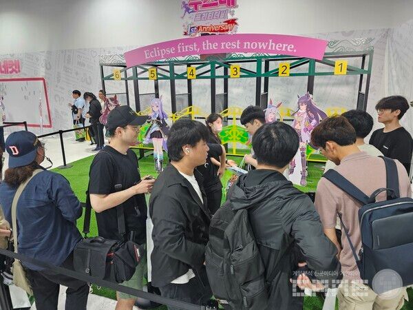 우마무스메 1주년 행사 부스 전경 /게임와이 촬영